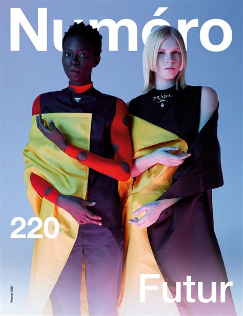 Lydia Kloos and Dija Kallon cover Numéro February .